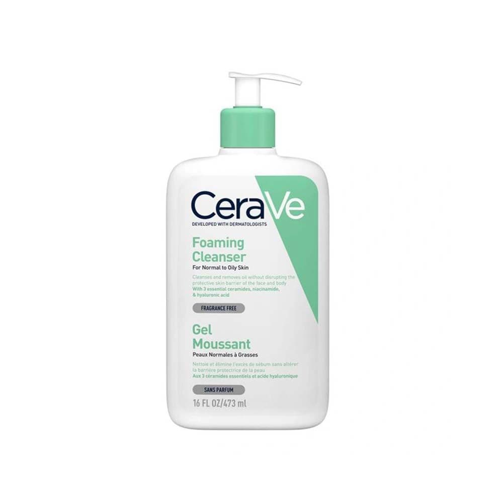 فوم شستشو صورت پوست نرمال تا چرب سراوی 473 میل (CeraVe)